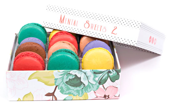 box macaroons macarons mentalism book mindreading mental sweets